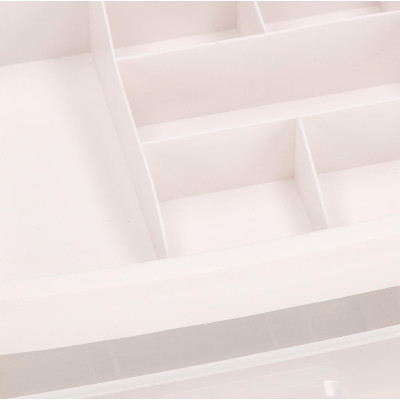 Organizér na kozmetiku / šperkovnica SPRINGOS SPIRIT 4 biela