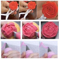 Cukrárska súprava na zdobenie, 70-dielna, nerez SPRINGOS DECORA