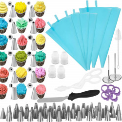 Cukrárska súprava na zdobenie, 70-dielna, nerez SPRINGOS DECORA