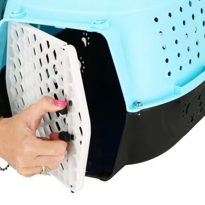 Prepravka pre psa / mačku SPRINGOS NOMAD modro-čierna