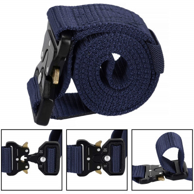 Vojenský taktický opasok SPRINGOS ARMY modrý