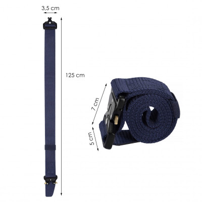 Vojenský taktický opasok SPRINGOS ARMY modrý