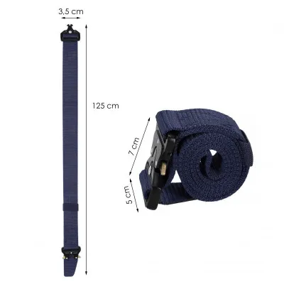 Vojenský taktický opasok SPRINGOS ARMY modrý