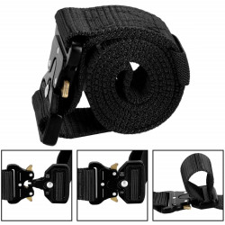 Vojenský taktický opasok SPRINGOS ARMY čierny