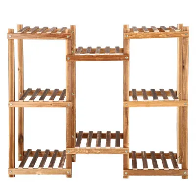 Drevený stojan na kvety SPRINGOS PLANT 8