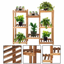 Drevený stojan na kvety SPRINGOS PLANT 8