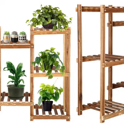 Drevený stojan na kvety SPRINGOS PLANT 8