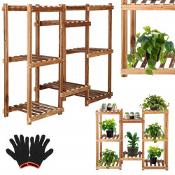 Drevený stojan na kvety SPRINGOS PLANT 8