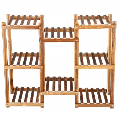 Drevený stojan na kvety SPRINGOS PLANT 8