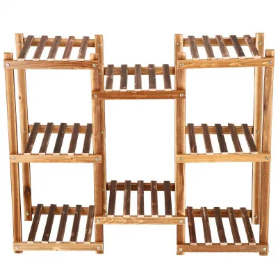 Drevený stojan na kvety SPRINGOS PLANT 8