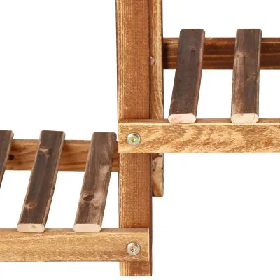 Drevený stojan na kvety SPRINGOS PLANT 8