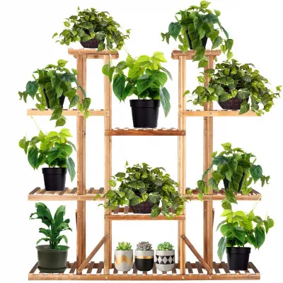 Drevený stojan na kvety SPRINGOS PLANT 12