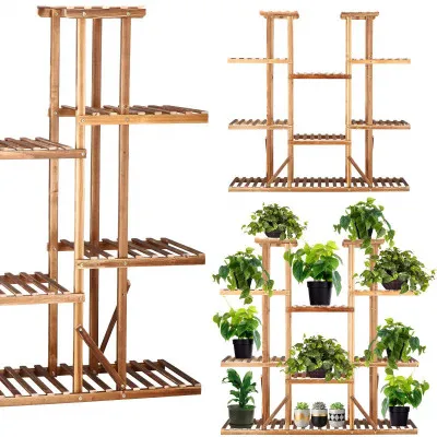 Drevený stojan na kvety SPRINGOS PLANT 12