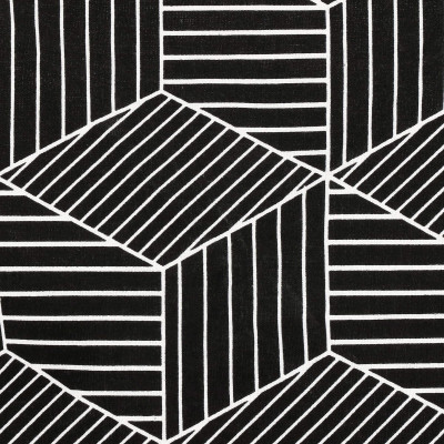 Úložný kôš 35l, čierno-biele tvary SPRINGOS HA0105