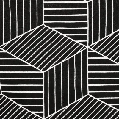 Úložný kôš 35l, čierno-biele tvary SPRINGOS HA0105