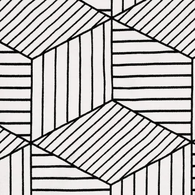 Úložný box 35l, bielo-čierne tvary SPRINGOS HA0106