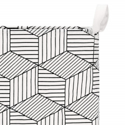 Úložný box 35l, bielo-čierne tvary SPRINGOS HA0106