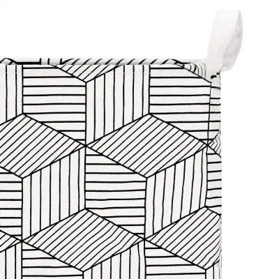 Úložný box 35l, bielo-čierne tvary SPRINGOS HA0106