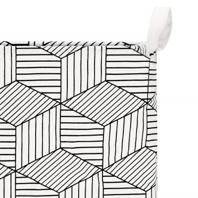 Úložný box 35l, bielo-čierne tvary SPRINGOS HA0106