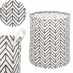 Úložný kôš 55L, čierne pruhy SPRINGOS HA0121