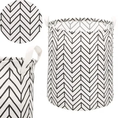 Úložný kôš 55L, čierne pruhy SPRINGOS HA0121