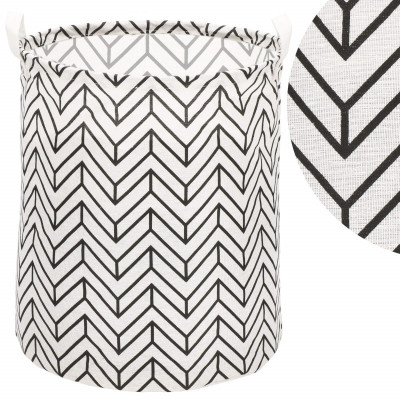 Úložný kôš 55L, čierne pruhy SPRINGOS HA0121