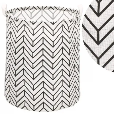 Úložný kôš 55L, čierne pruhy SPRINGOS HA0121