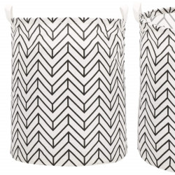 Úložný kôš 55L, čierne pruhy SPRINGOS HA0121