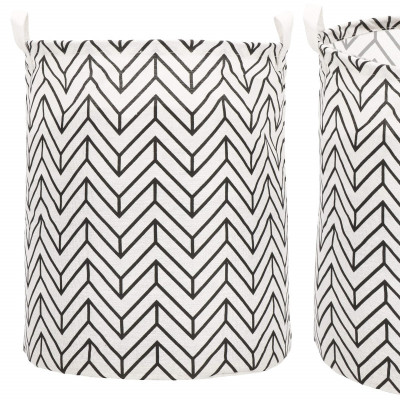 Úložný kôš 55L, čierne pruhy SPRINGOS HA0121