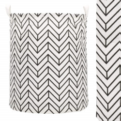 Úložný kôš 55L, čierne pruhy SPRINGOS HA0121