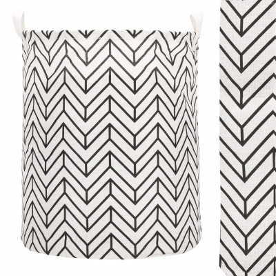 Úložný kôš 55L, čierne pruhy SPRINGOS HA0121