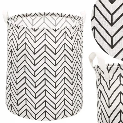 Úložný kôš 55L, čierne pruhy SPRINGOS HA0121