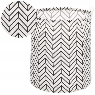 Úložný kôš 55L, čierne pruhy SPRINGOS HA0121