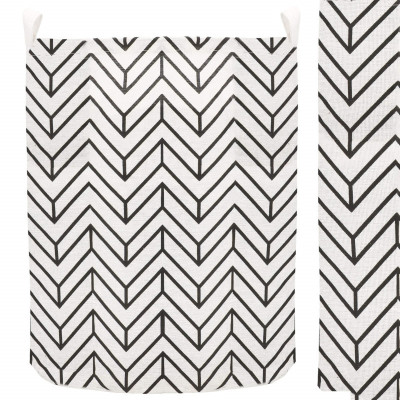 Úložný kôš 55L, čierne pruhy SPRINGOS HA0121