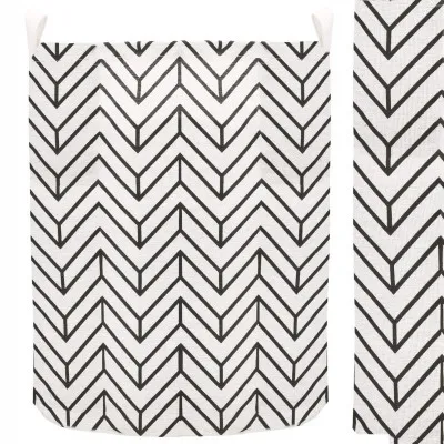 Úložný kôš 55L, čierne pruhy SPRINGOS HA0121