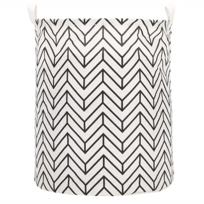 Úložný kôš 55L, čierne pruhy SPRINGOS HA0121