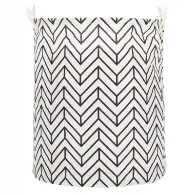 Úložný kôš 55L, čierne pruhy SPRINGOS HA0121