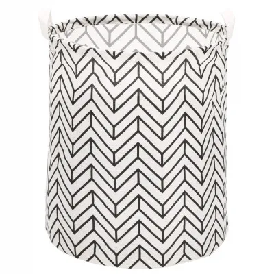 Úložný kôš 55L, čierne pruhy SPRINGOS HA0121