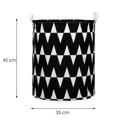 Úložný kôš 55L, čierne pruhy SPRINGOS HA0122