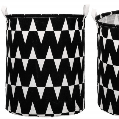 Úložný kôš 55L, čierne pruhy SPRINGOS HA0122