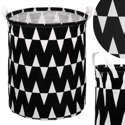 Úložný kôš 55L, čierne pruhy SPRINGOS HA0122