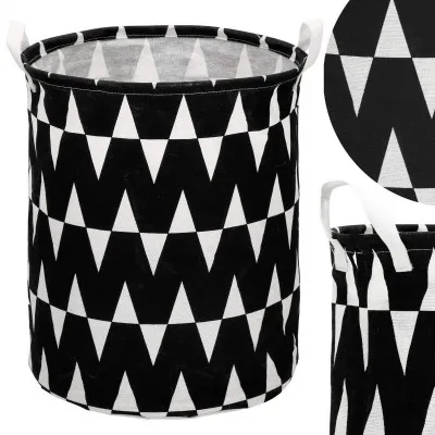 Úložný kôš 55L, čierne pruhy SPRINGOS HA0122