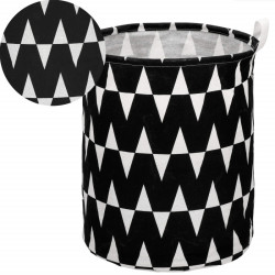 Úložný kôš 55L, čierne pruhy SPRINGOS HA0122