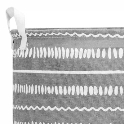 Úložný kôš 80L, šedý so vzorom SPRINGOS HA0126