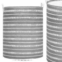 Úložný kôš 80L, šedý so vzorom SPRINGOS HA0126