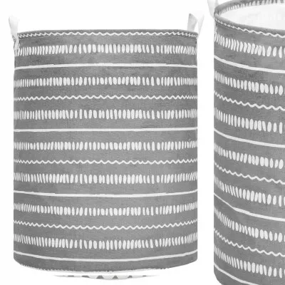 Úložný kôš 80L, šedý so vzorom SPRINGOS HA0126