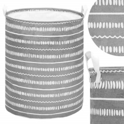 Úložný kôš 80L, šedý so vzorom SPRINGOS HA0126