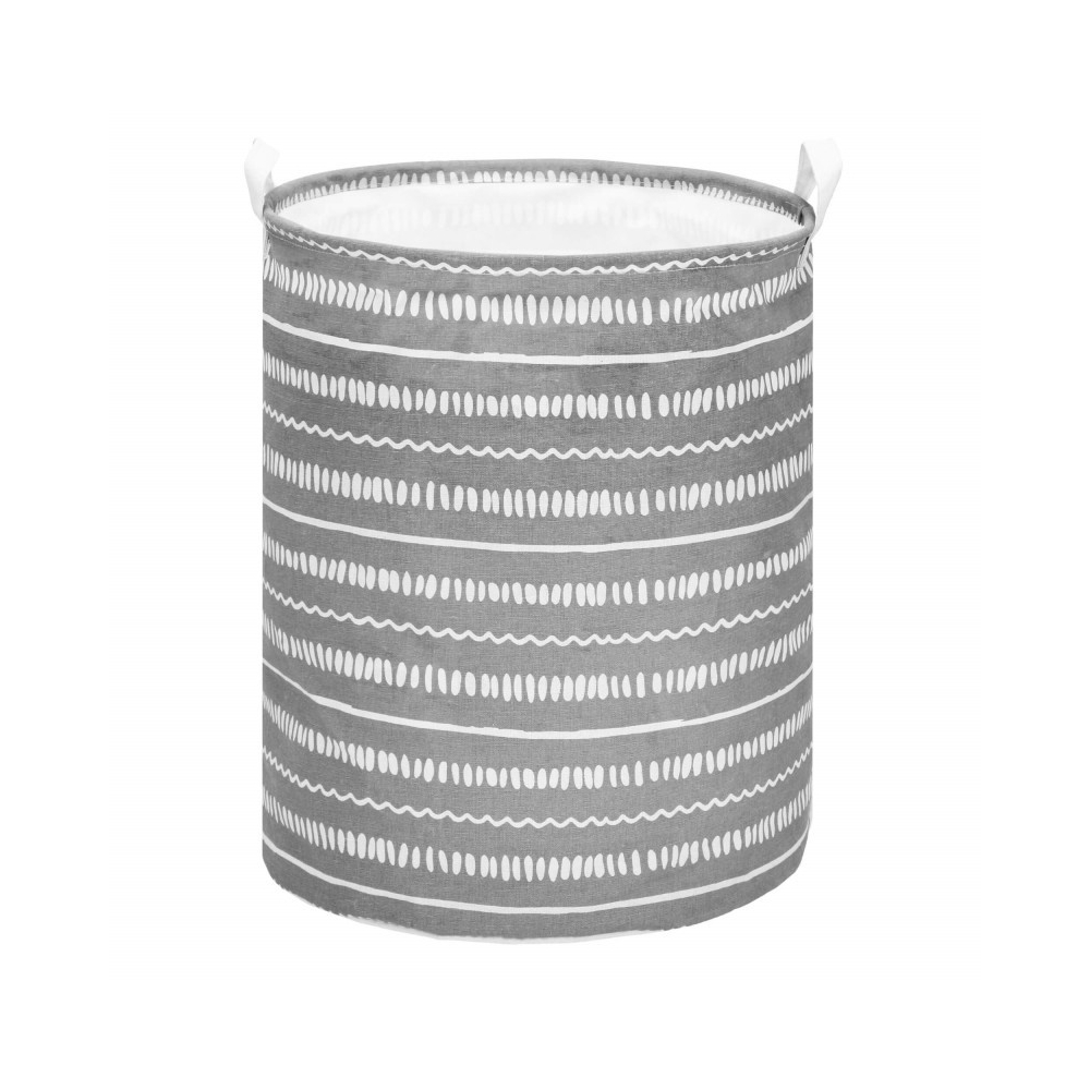 Úložný kôš 80L, šedý so vzorom SPRINGOS HA0126