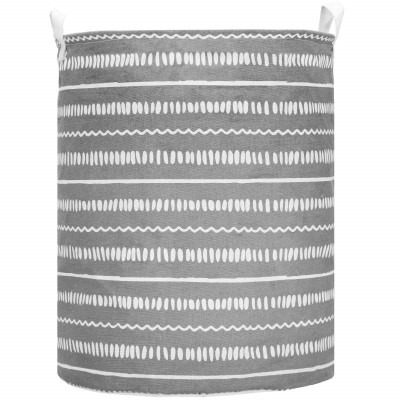 Úložný kôš 80L, šedý so vzorom SPRINGOS HA0126