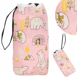 Úložný vak 24l, ružový s medveďmi SPRINGOS HA0131